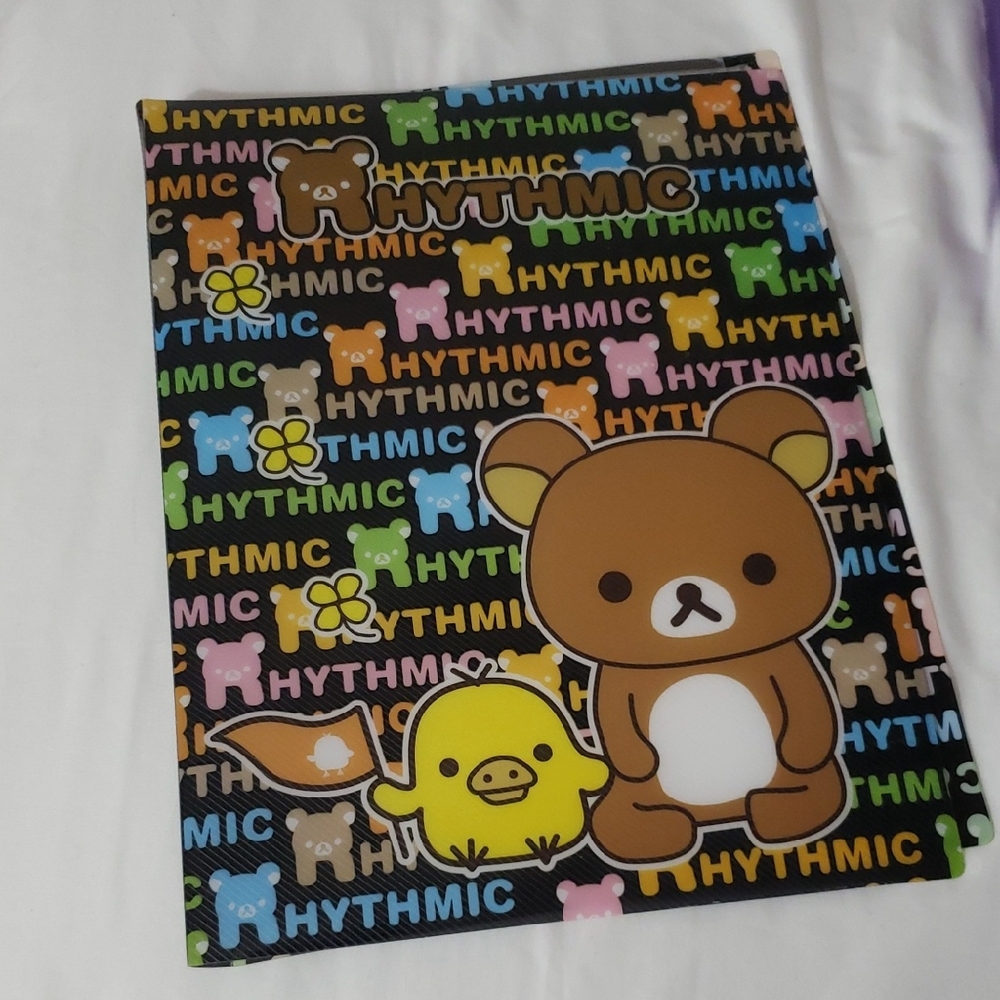 Colorful Bear and Chick Folder